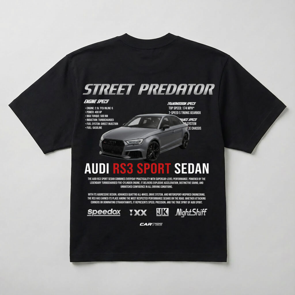 street predator audi rs3 grey