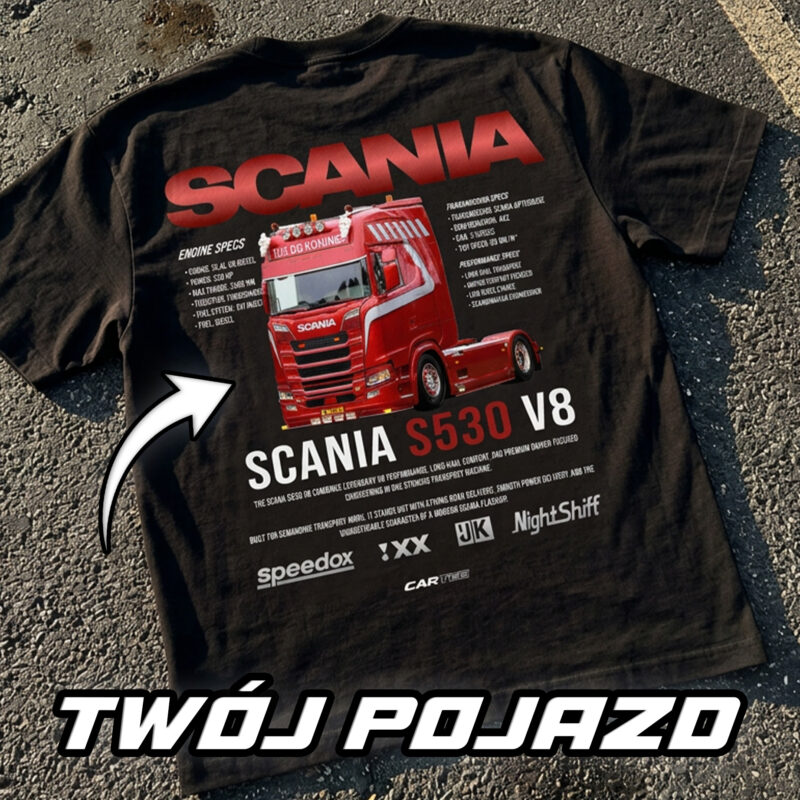 Koszulka z Własną Ciężarówką - Projekt ze Zdjęcia
